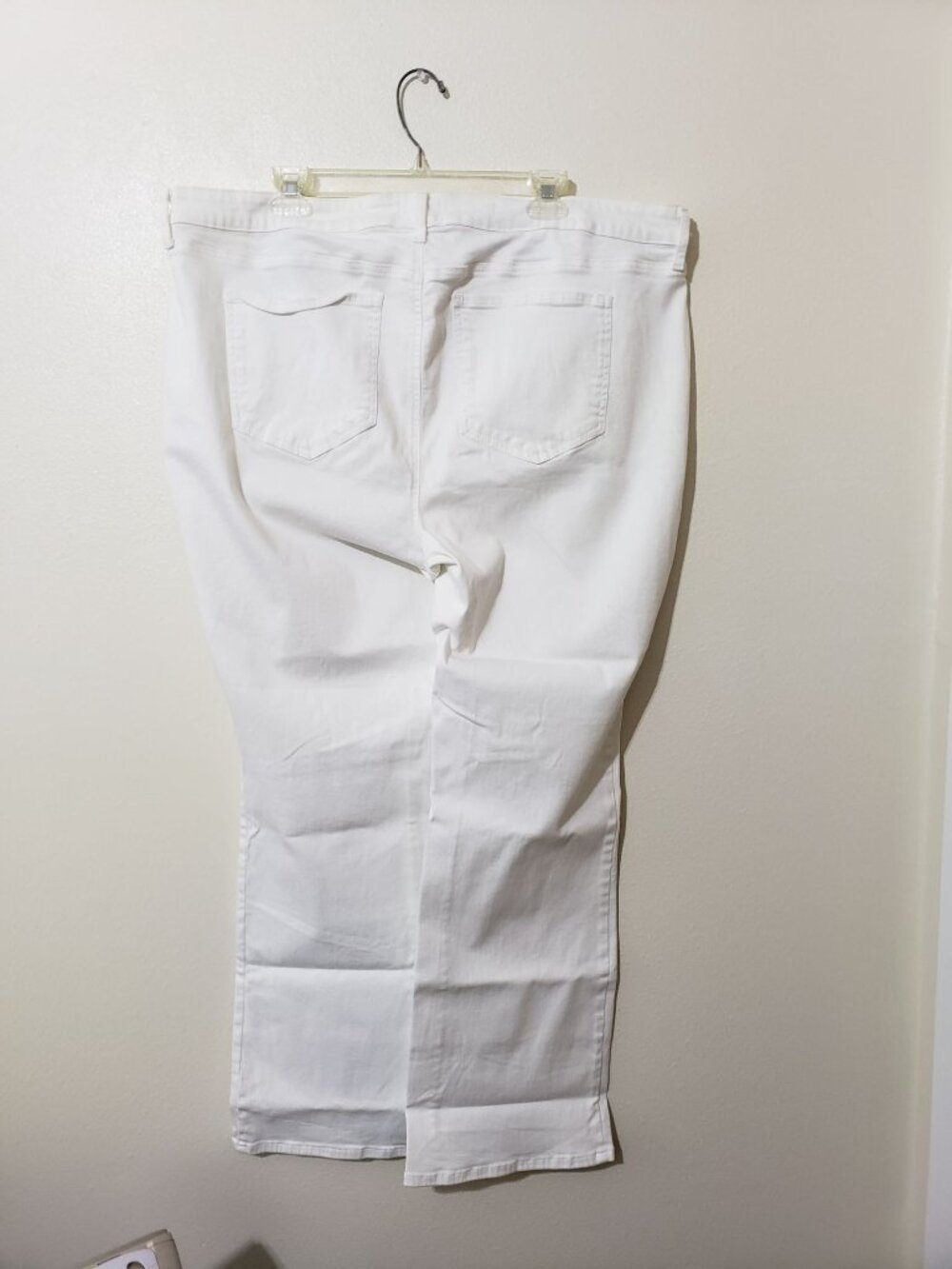 NYDJ white, plus size, barbara bootcut with liftxtuck technology jeans, size 20W - Picture 3 of 7